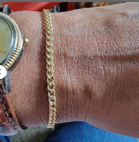 Customer photo review of Cuban Chain Bracelet