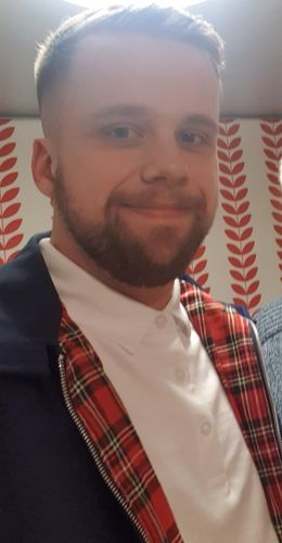 Customer photo review of Mens Classic Harrington Jacket - Navy