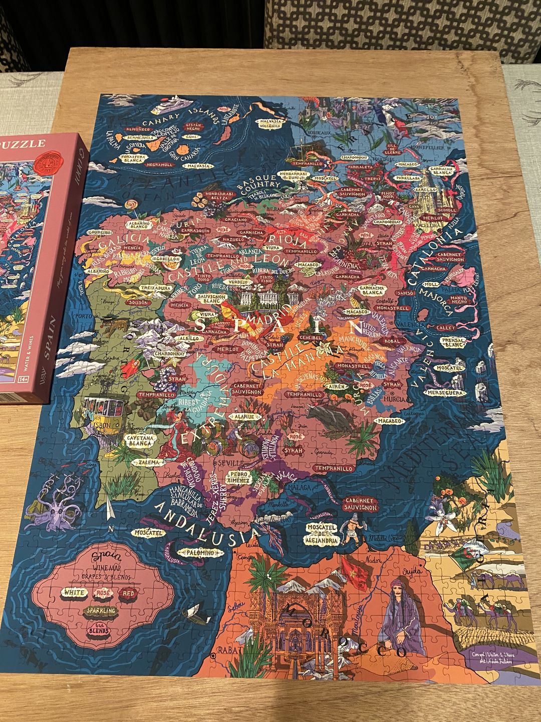 Customer photo review of Wine Puzzle - Spain