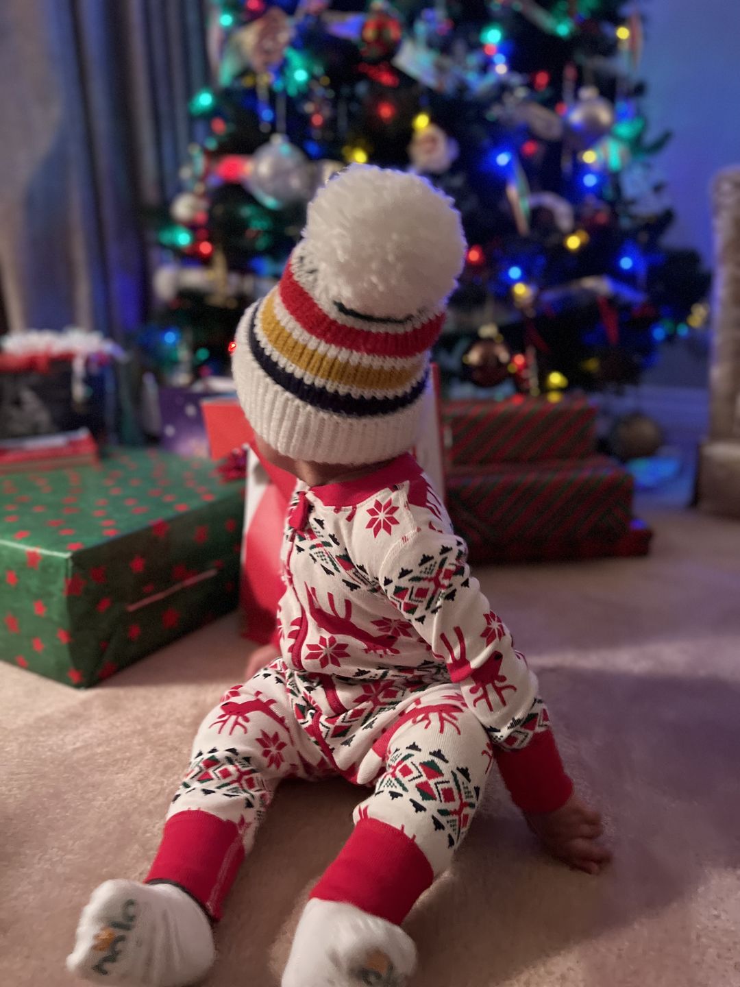 Customer photo review of Navy Blue Socks