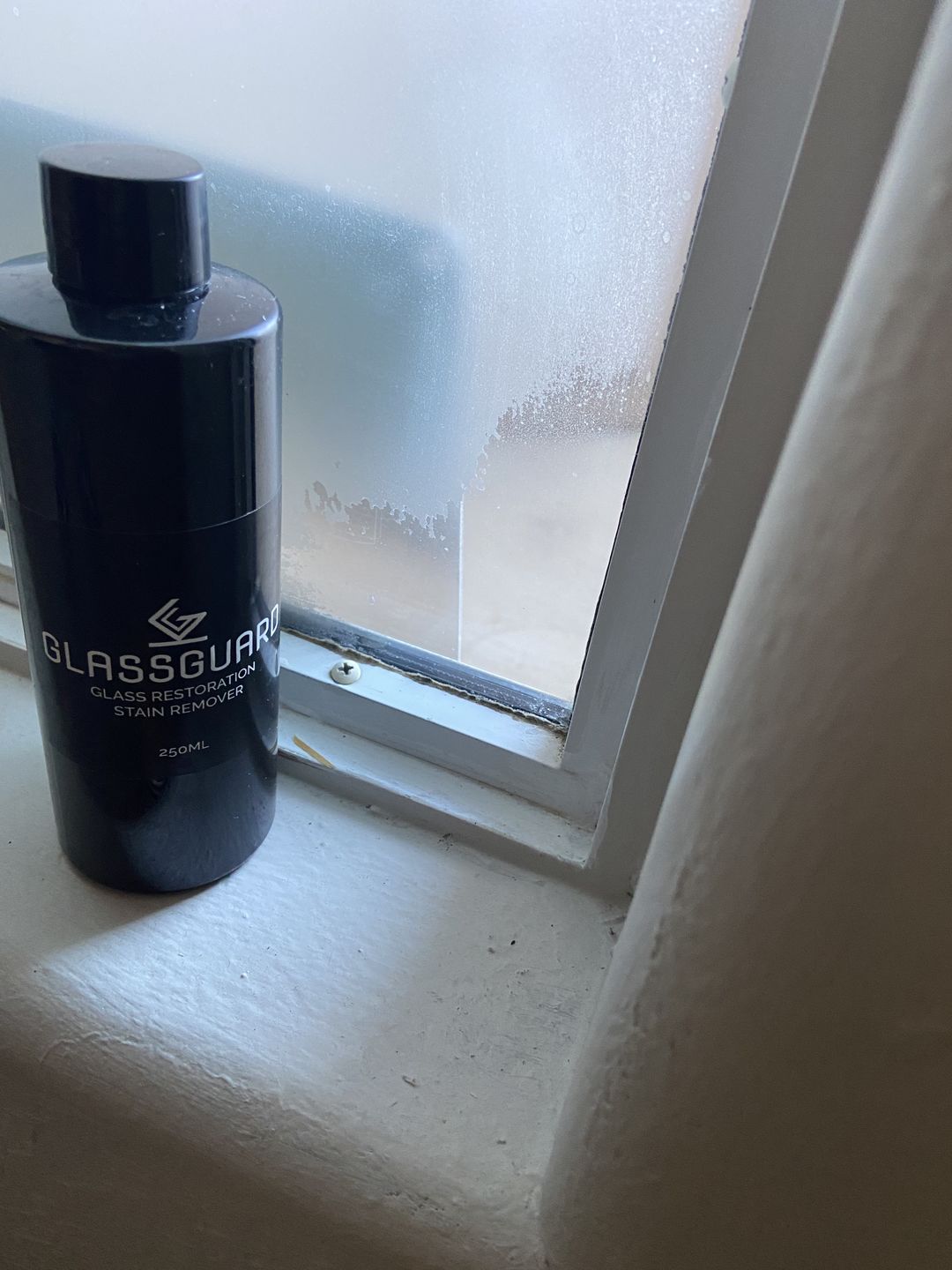 Customer photo review of GLASSGUARD™ Glass Restoration Stain Remover
