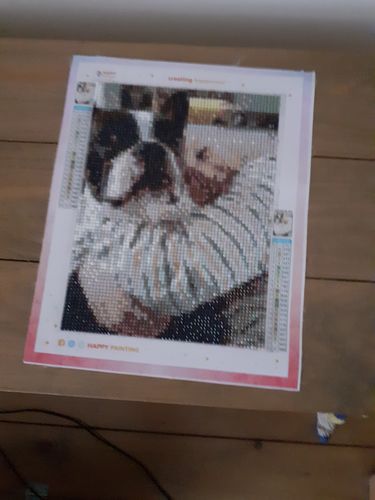 Customer photo review of Eigen Foto Diamond Painting