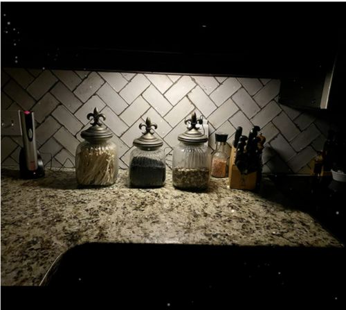 Customer photo review of Wireless Motion Sensor Night Light - 11.8" Aluminum