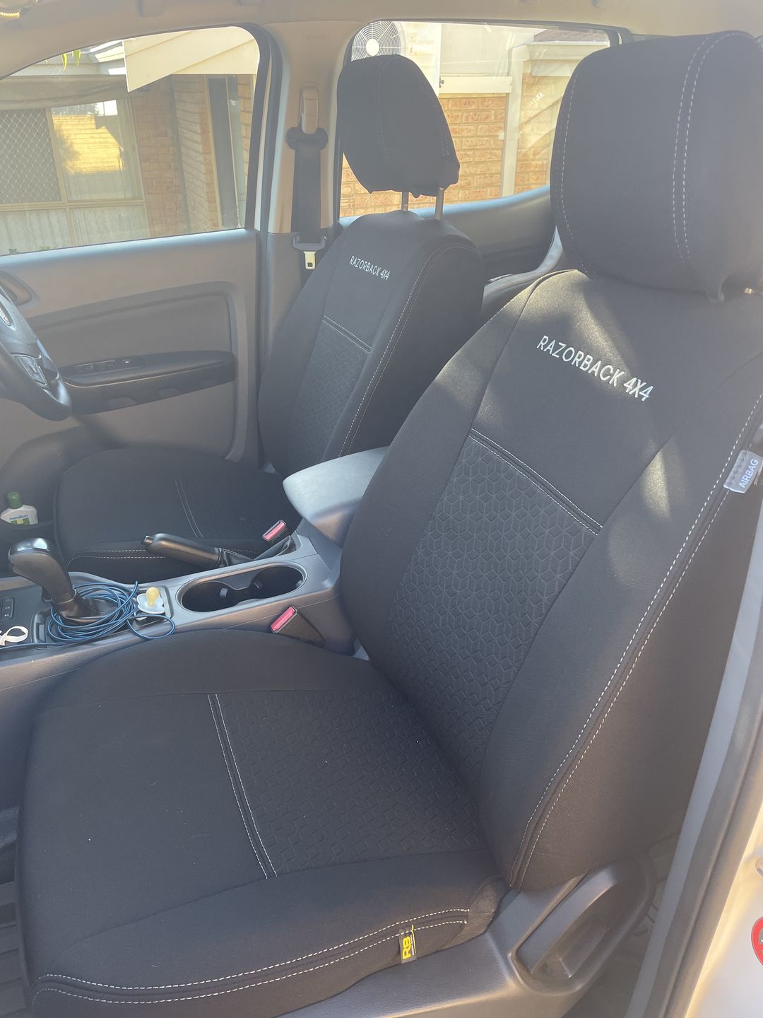 Customer photo review of Ford Ranger Premium Neoprene 2x Front Seat Covers (Made to Order)