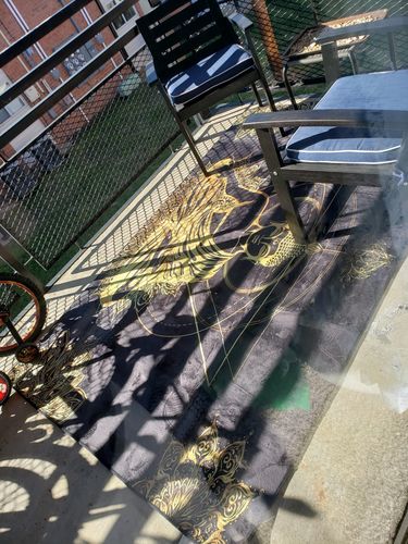 Customer photo review of Glided Buddha Black GWBJ17161 Rug