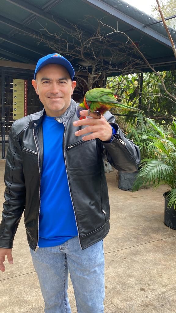 Customer photo review of Black Moto Leather Jacket