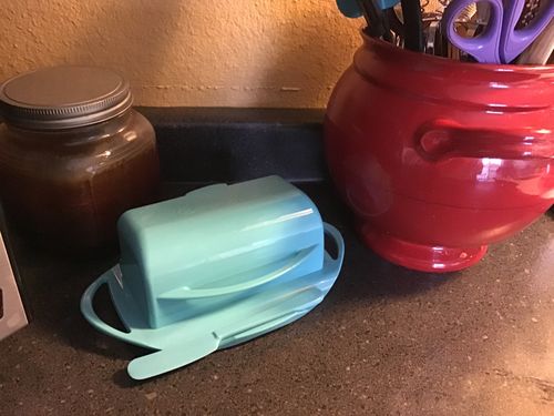Customer photo review of Butterie - Aqua Butter Dish
