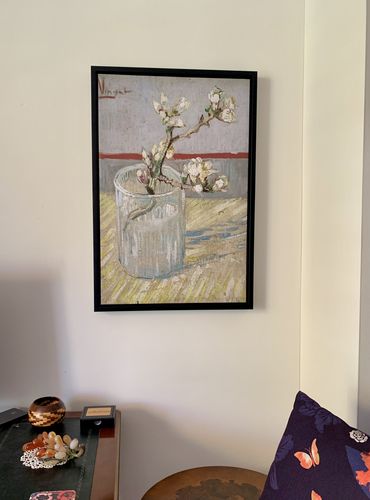Customer photo review of Sprig of Flowering Almond in a Vase By Van Gogh
