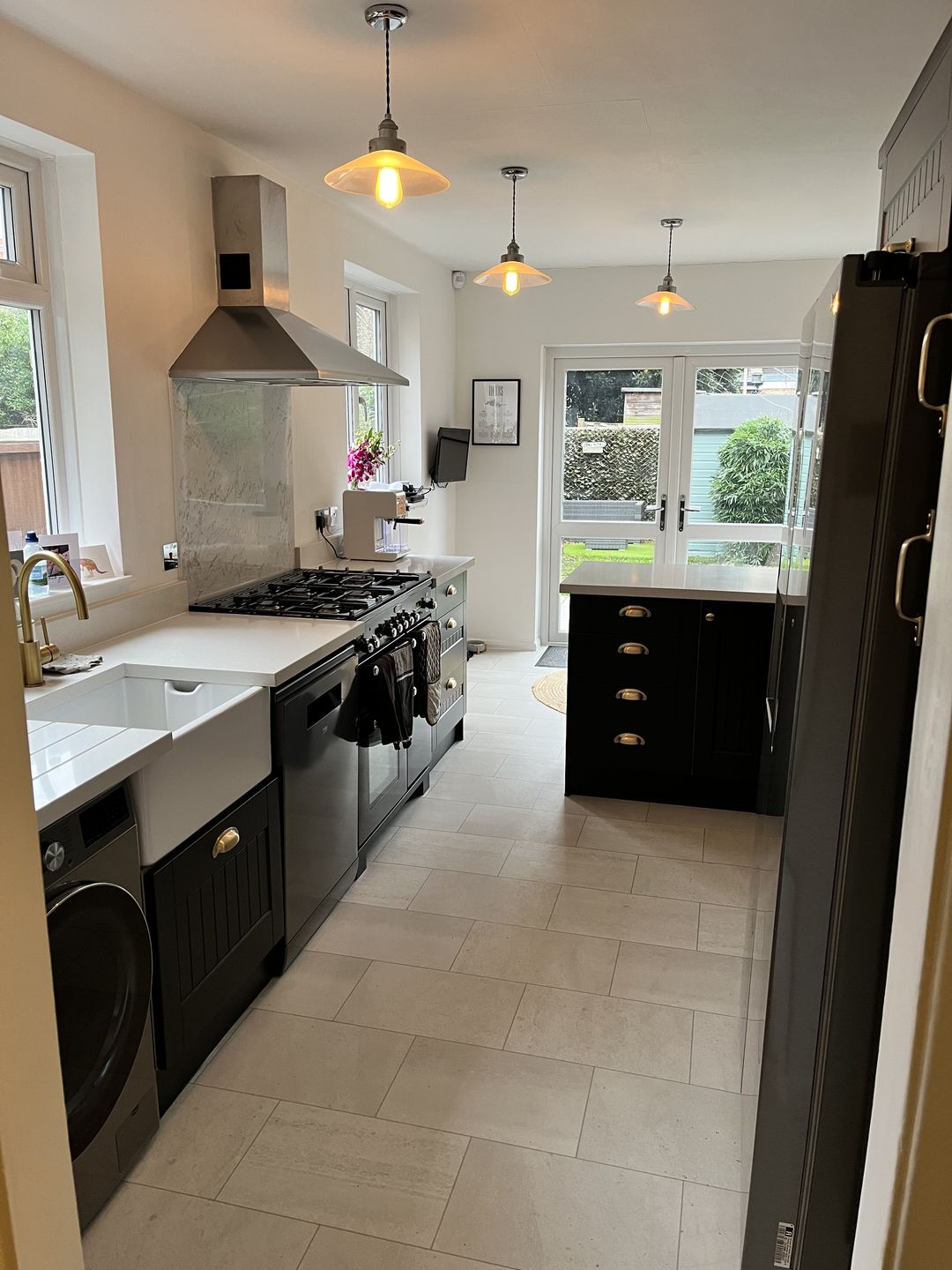 Customer photo review of Classic Brushed Satin Brass Cupboard Handles