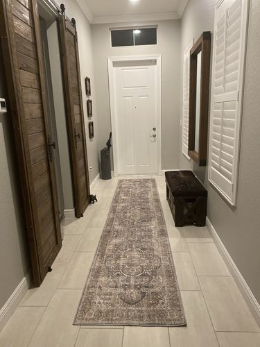Customer photo review of Distressed Vintage Kendra Ash Runner Rug