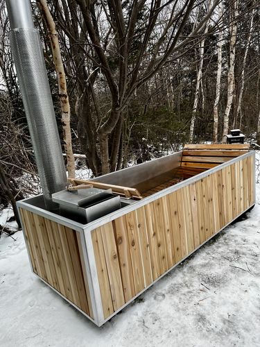 Customer photo review of Wood Burning Hot Tub