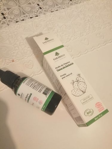 Customer photo review of Sarahbio - huile de pépins de figue de barbarie - 30 mL