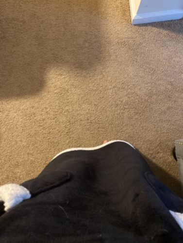 Customer photo review of The Long Flannel Blanket Hoodie