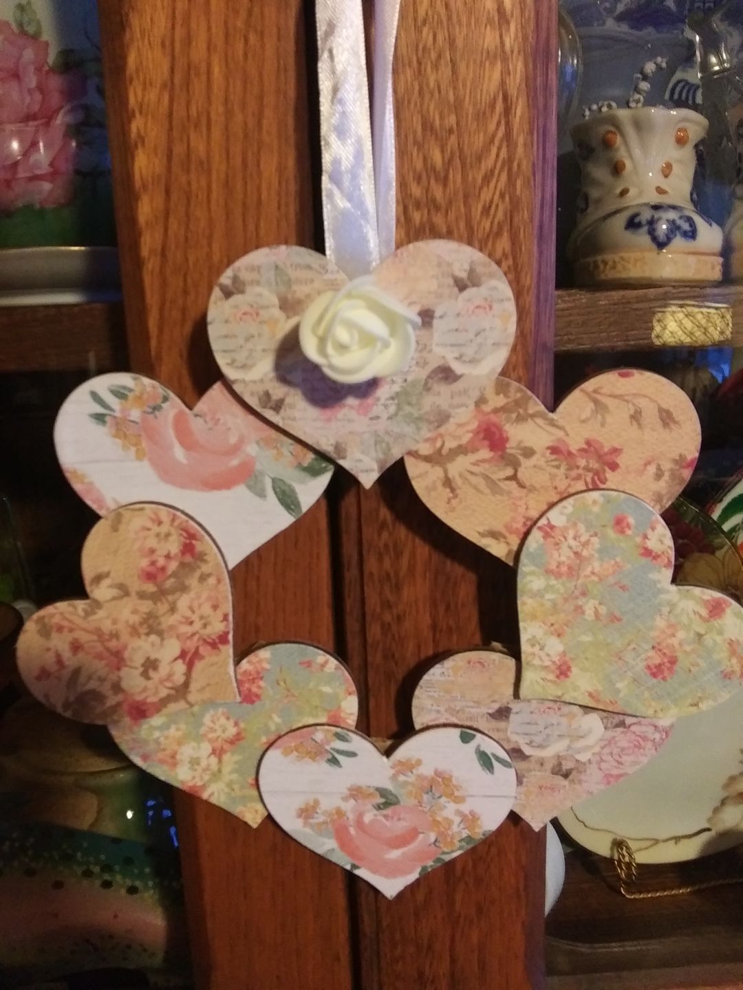 Customer photo review of Unfinished Wooden Round Classic Heart Shape up to 24" DIY Valentines Day Wedding Shower