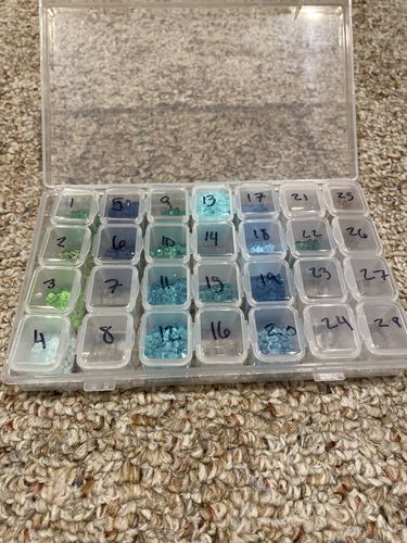 Customer photo review of Storage Box for Diamond Painting