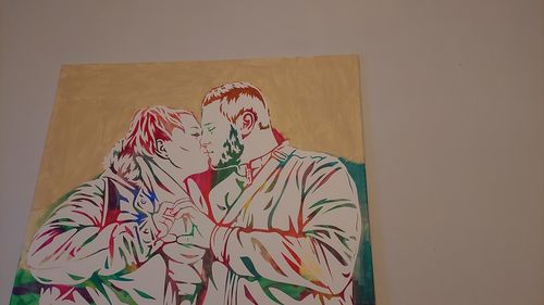 Customer photo review of Porträt auf Leinwand zum Selbermalen