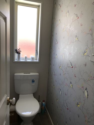 Customer photo review of Phoebe Wallpaper - 3 Colours