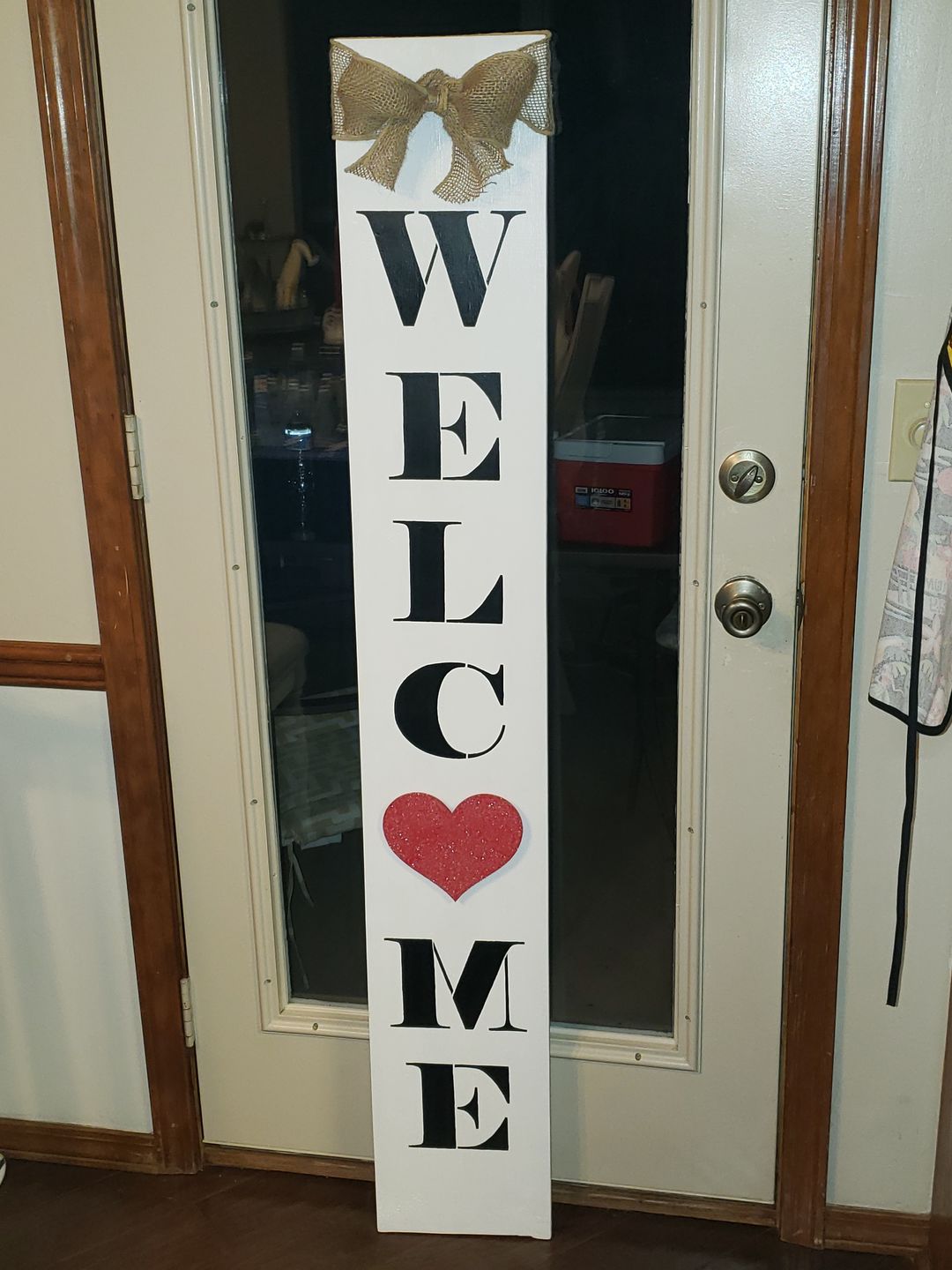 Customer photo review of Unfinished Wooden Round Classic Heart Shape up to 24" DIY Valentines Day Wedding Shower