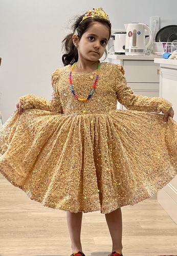 Customer photo review of Elegant Girls Sequins Birthday Princess Dress