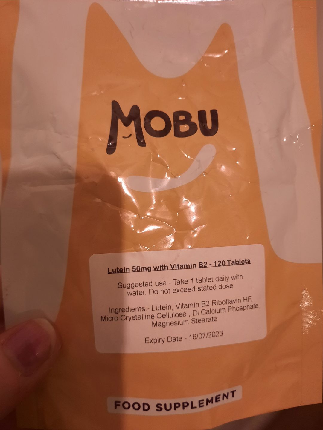 Customer photo review of Lutein 50mg & Vitamin B2