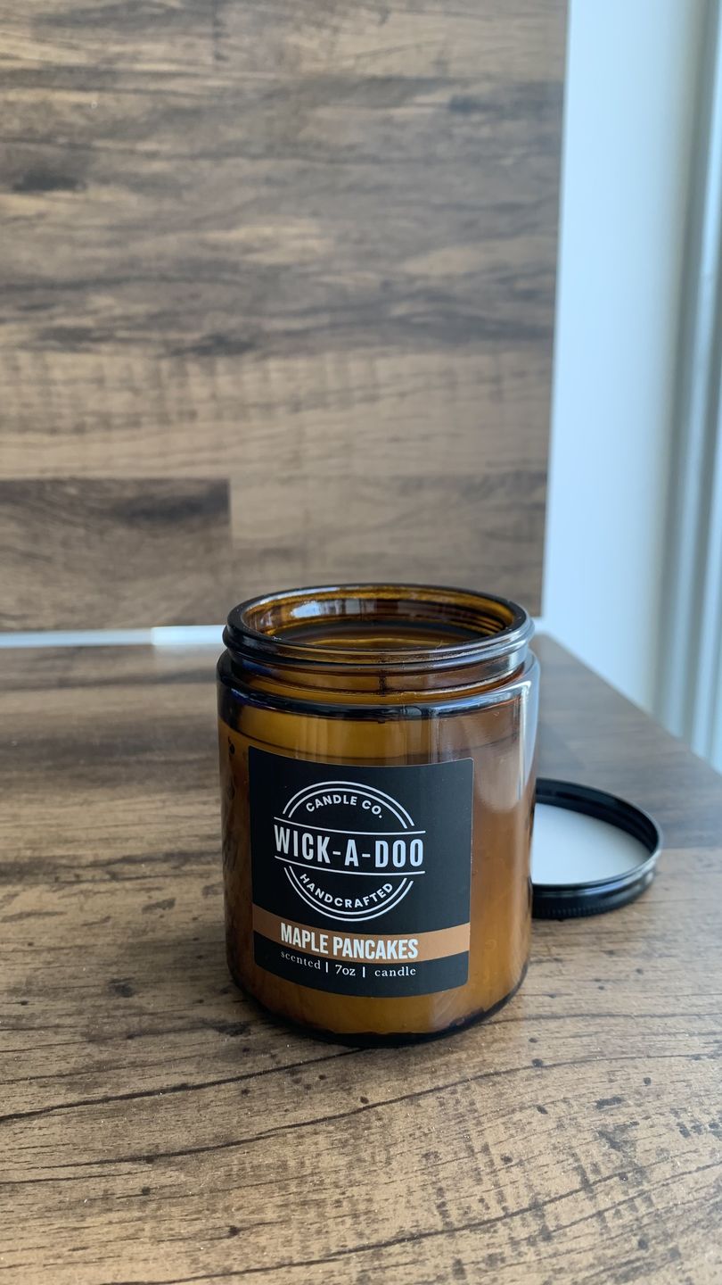 Customer photo review of Maple Pancakes Amber Jar