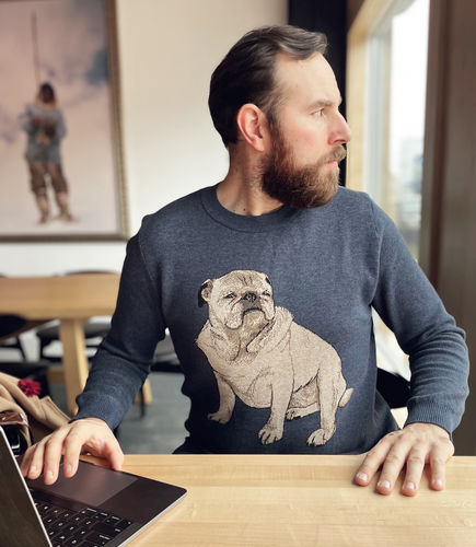 Customer photo review of Full-Body Pet Custom Sweater