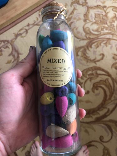 Customer photo review of Colorful Backflow Incense Cones
