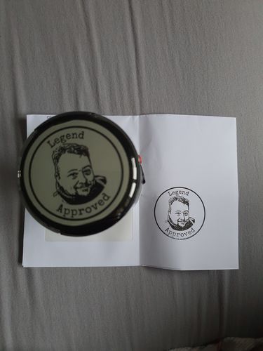 Customer photo review of Self-Inking Face Stamp
