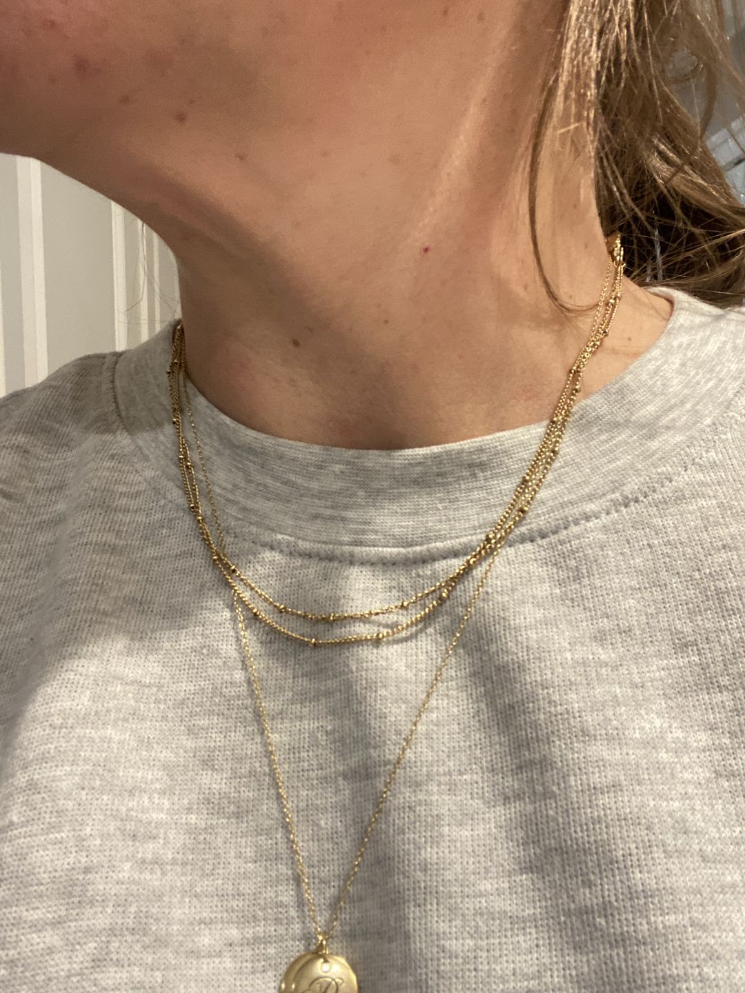 Customer photo review of Double Beaded Necklace