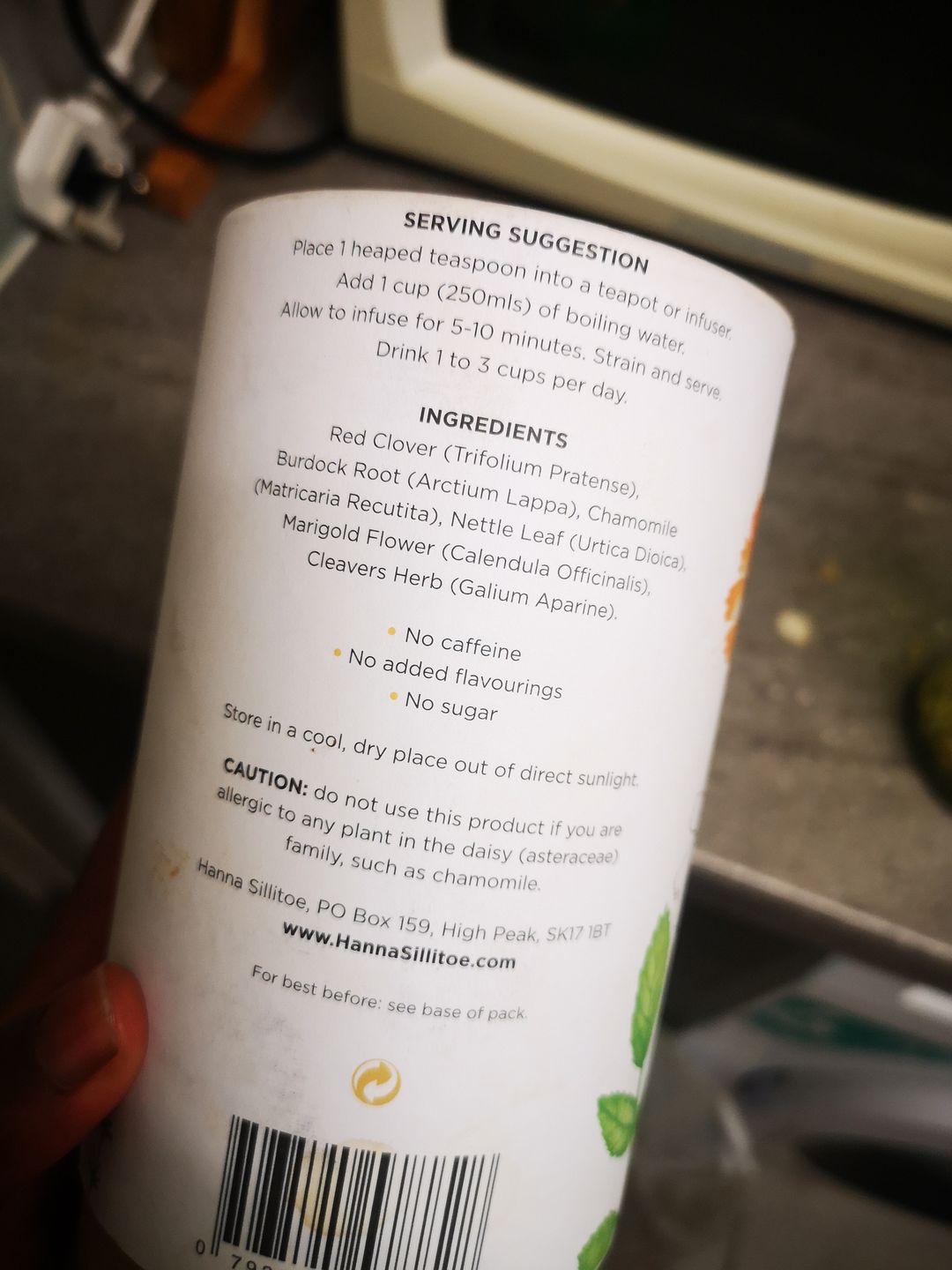 Customer photo review of Skin Purity Tea