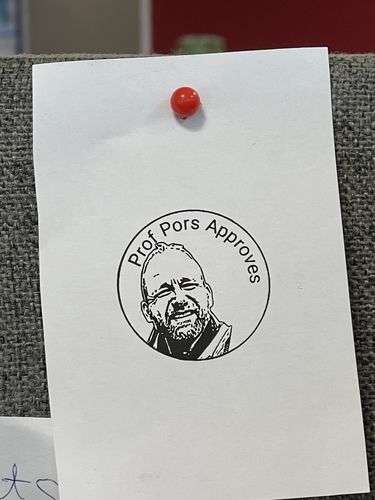 Customer photo review of Self-Inking Face Stamp