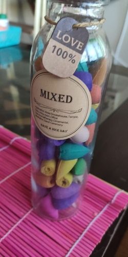 Customer photo review of Colorful Backflow Incense Cones