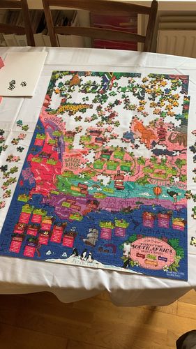 Customer photo review of Wine Puzzle - South Africa
