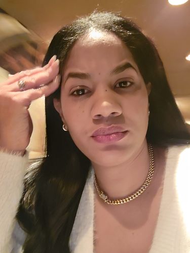 Customer photo review of 8/10/12/14/16/18MM 14K Gold Plated Iced Out Clasp Miami Cuban Link Chain