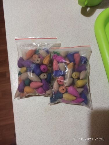 Customer photo review of Colorful Backflow Incense Cones