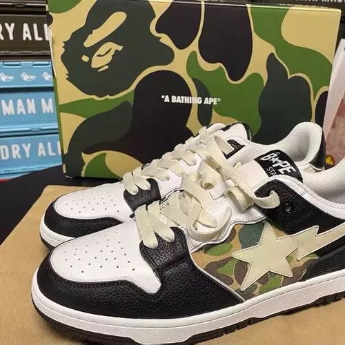 Customer photo review of BAPE Sk8 Sta White/Black/Camo