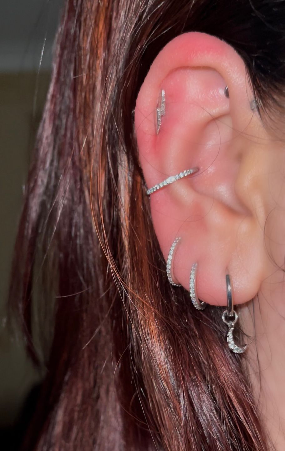 Customer photo review of Fine Pavé Hoop