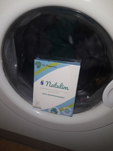 Customer photo review of Eco-Tiras de Detergente 40 lavados Natulim