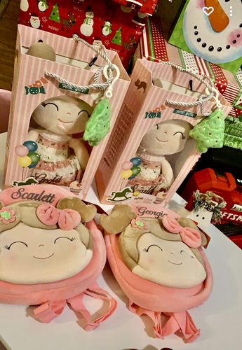 Customer photo review of Personalized Pink Doll + Backpack Bundle