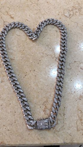 Customer photo review of Collana Ice Cubana - Silver