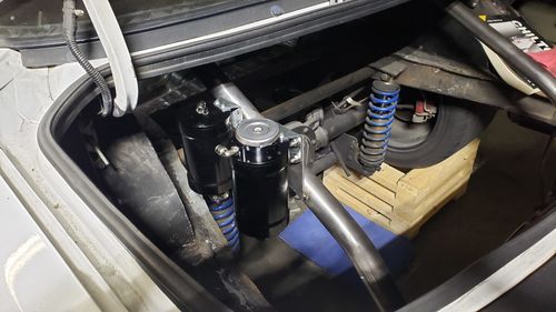 Customer photo review of Coolant Expansion Tank / Remote Fill Billet Black Anodized w/ Mount 32-103