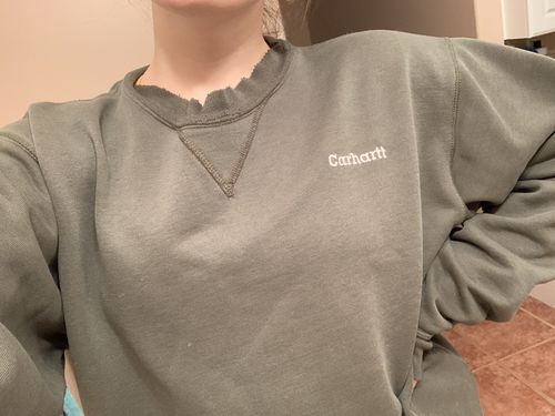 Customer photo review of Vintage Carhartt Sweatshirt Size XL