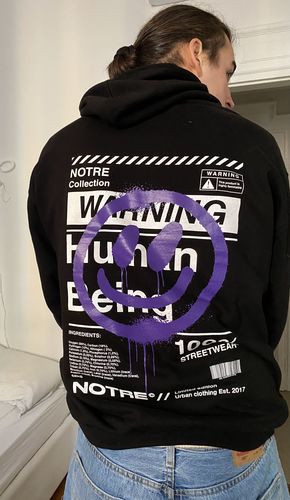 Customer photo review of Felpa Hoodie Notre Human Being