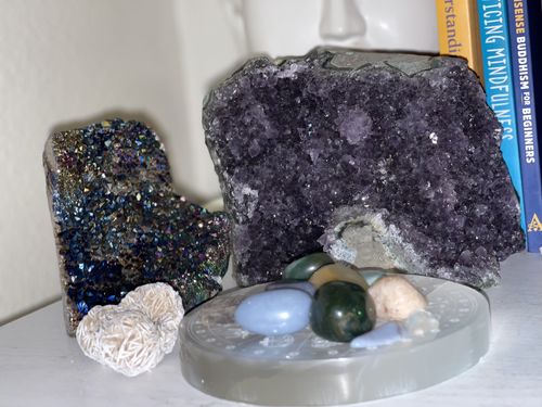 Customer photo review of Self-Standing Brazilian Amethyst- B2