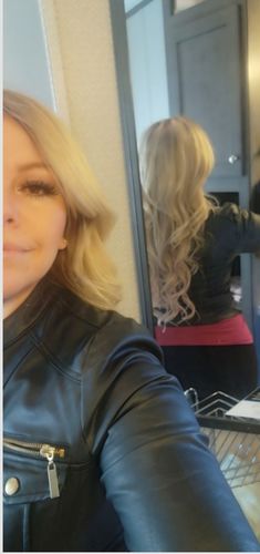 Customer photo review of Full Shine Tape in Hair Extensions Human Hair 100 Grams Balayage (#8/60/18)