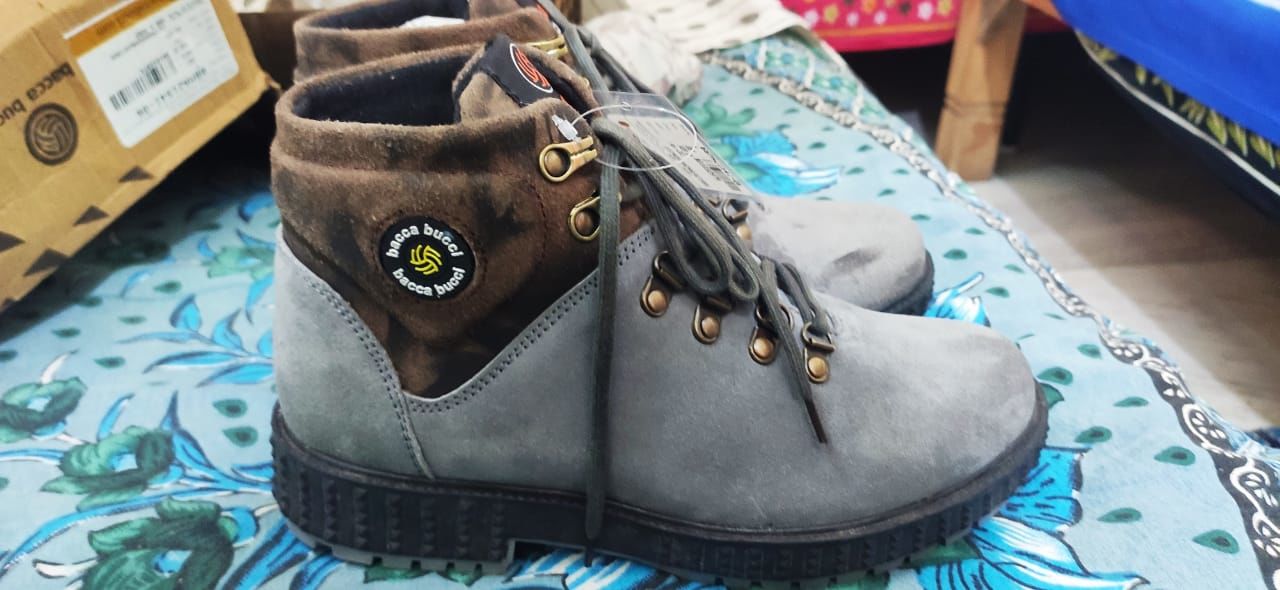 Customer photo review of Bacca Bucci Men's URBAN Suede Leather Boots | Tactical Leather Boots for Motorcycle & Military