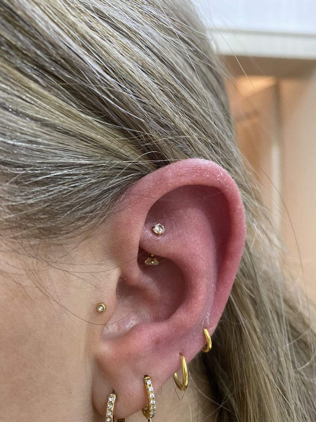 Customer photo review of Britney Rook Piercing | Titan