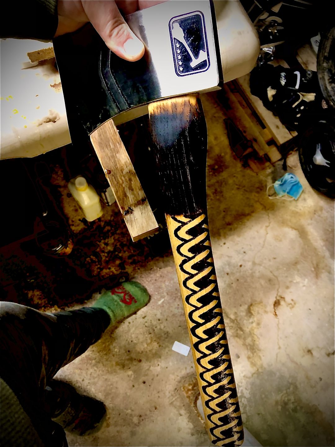 Customer photo review of The Corporal Throwing Axe (2nd Generation)