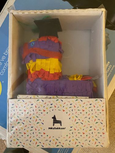 Customer photo review of Graduation Piñatagram (Filled with Candy)