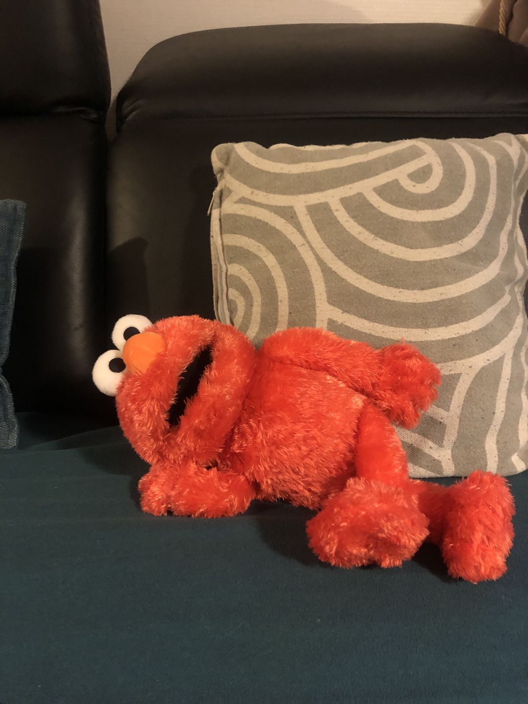 Customer photo review of Elmo Marionnette Sesame Street
